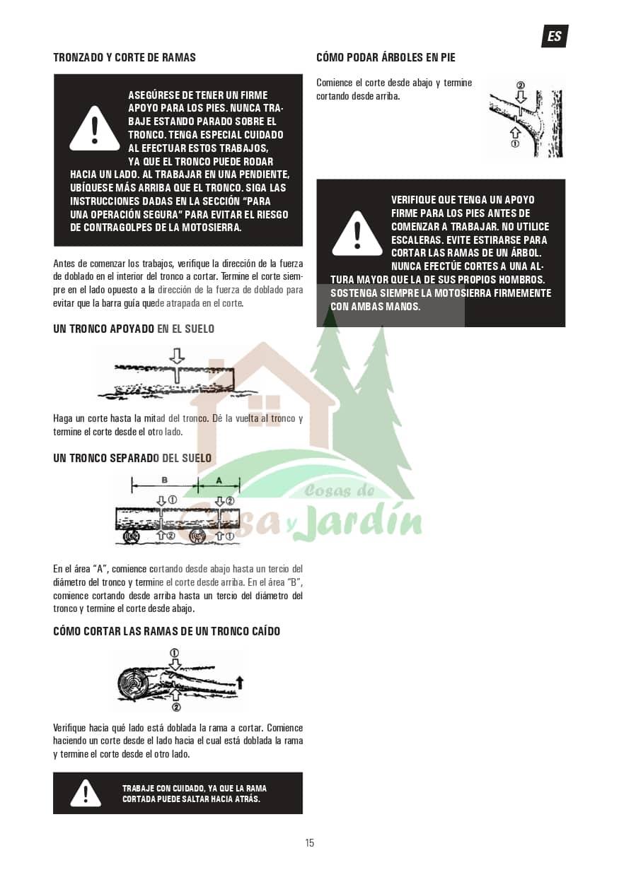 Pag. 15 - Instrucciones desbrozadora LHD52L